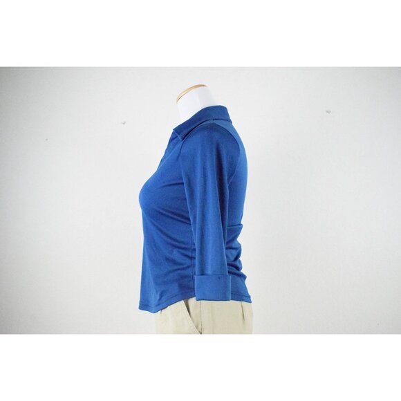 Vintage 90s Polyester Pullover Blouse - Picture 3 of 9